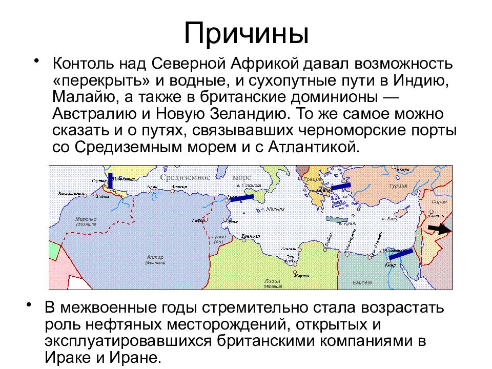 Карта военные действия в северной африке