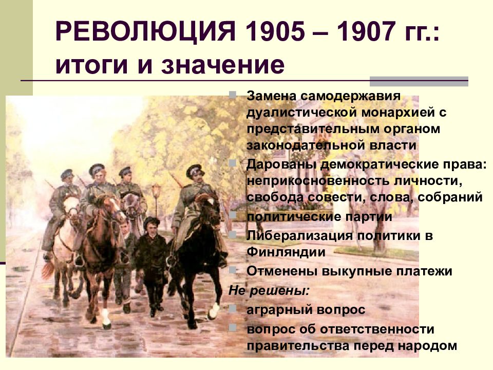 Презентация 1905 год революция и самодержавие 9 класс ляшенко