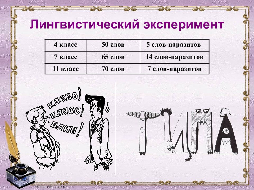 Слова пустышки в русском языке проект