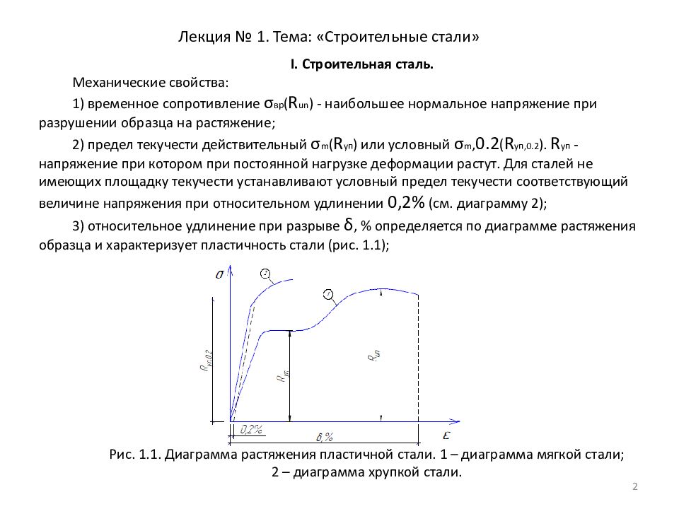 Растяжение стального образца с измерением упругих деформаций