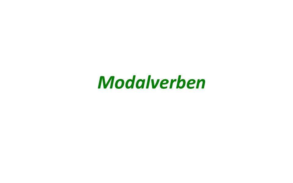 Modalverben
