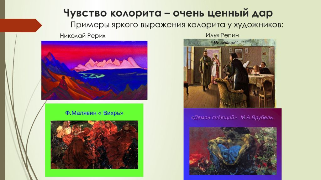 Художники анализ. Типы колорита в живописи. Понятие колорита в живописи. Колорит в живописи примеры. Колорит в живописи презентация.