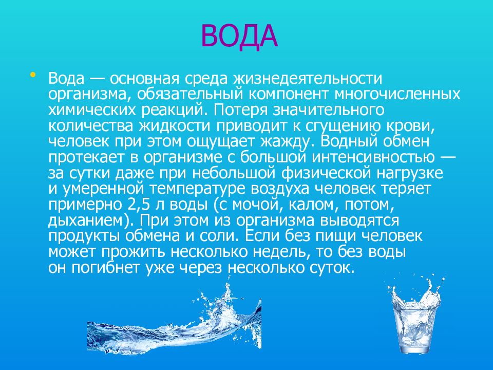 Водное питание