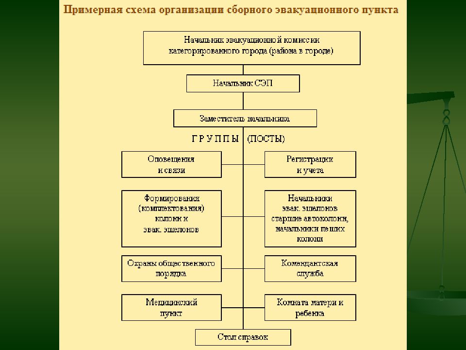 Структура сэп в виде схемы