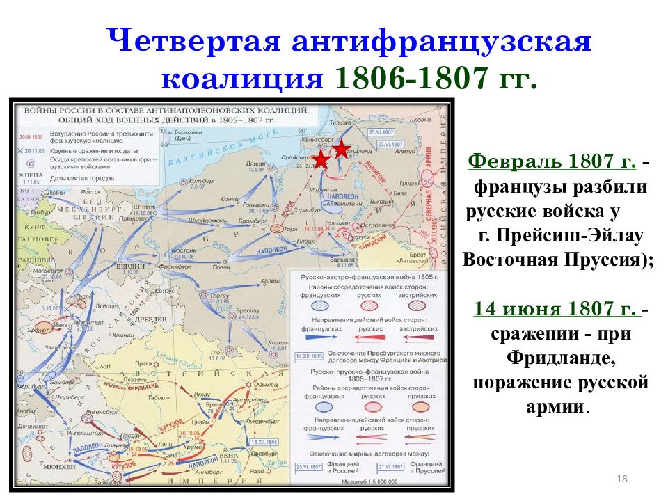 В чем причины поражений армий второй коалиций. Антифранцузская коалиция 1806-1807. Четвертая антифранцузская коалиция 1806. Антифранцузская коалиция 1805 1806. Антифранцузские коалиции 1805-1807.