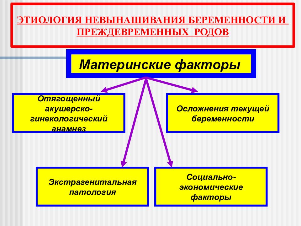 Невынашивание беременности презентация акушерство