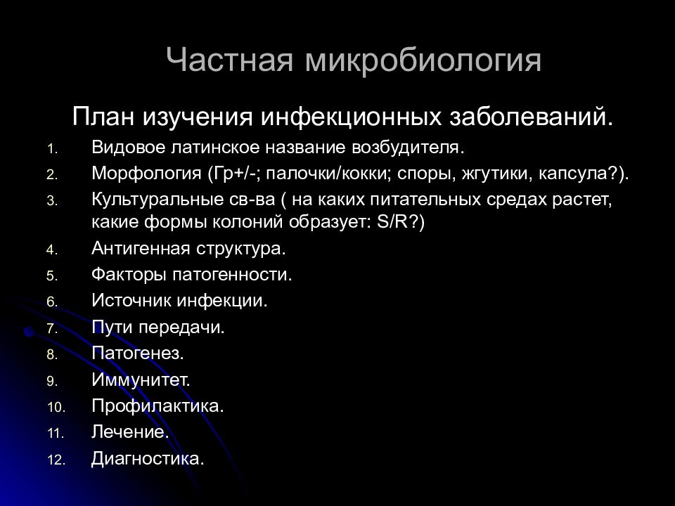 Частная микробиология