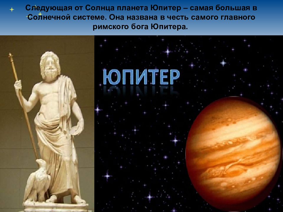 Планета юпитер названа. В честь кого названа Планета Юпитер. В честь какого Бога названа Планета Юпитер. В честь каких богов названы планеты солнечной системы. Название богов планет.