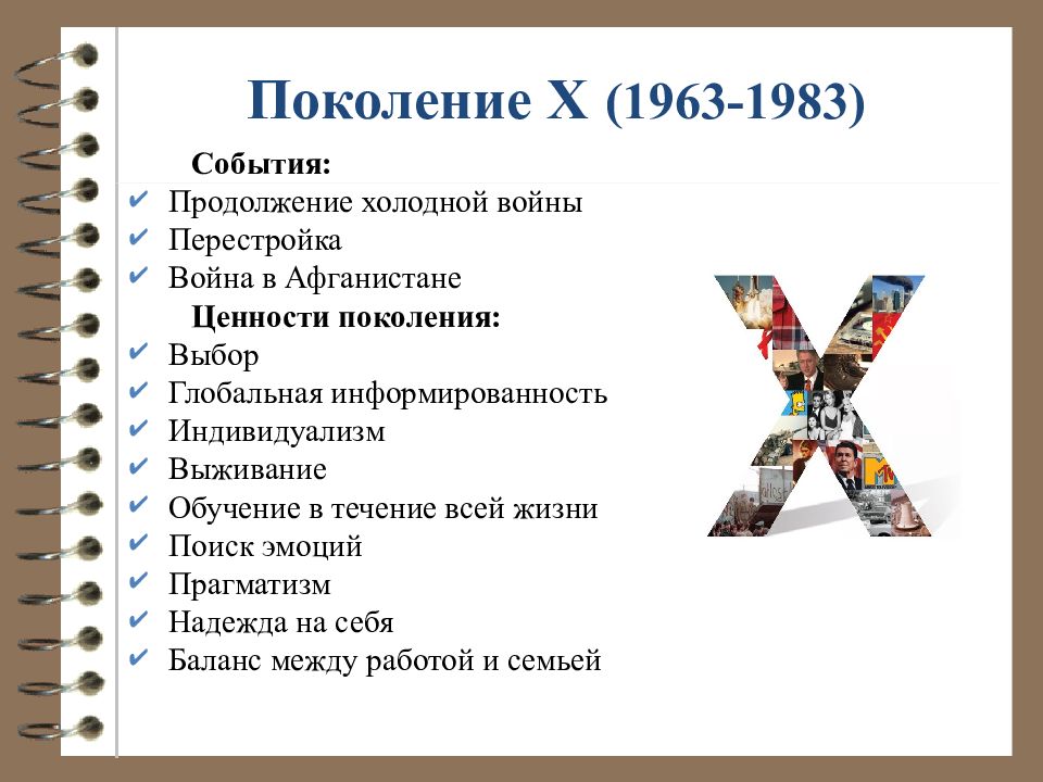 Поколение х. Поколение х (1963-1984 г.р.). Ценности поколения х. Поколение х представители.