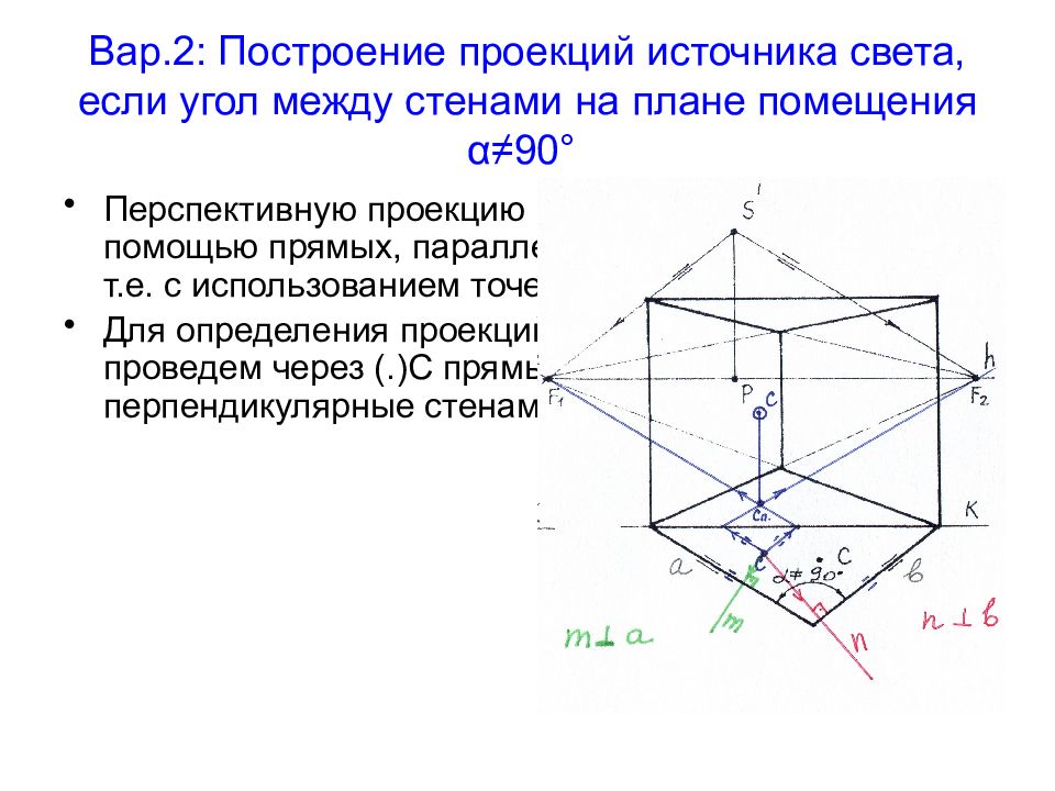 Построение света