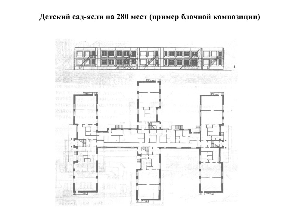 В качестве примера модели поведения можно назвать чертежи школьного здания