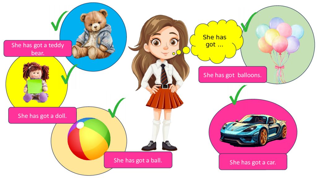 Hello! I am Jenny. I am eight.
Let’s learn have got / has got.
What’s your name Hello! I am Jenny. I am eight. Let’s learn have got / has got. What’s your name