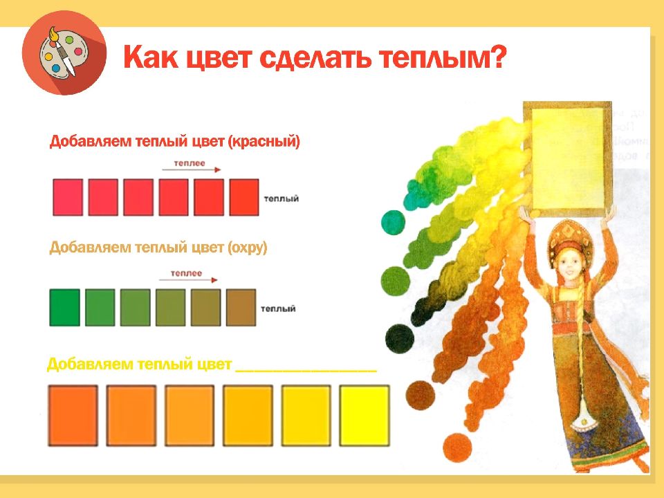 Картинка теплые и холодные цвета