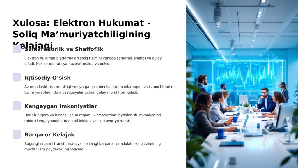 Elektron Hukumat Platformalari orqali Soliq Maʼmuriyatchiligini