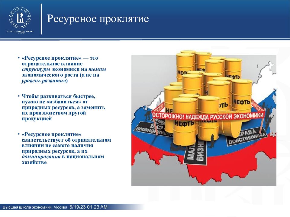 Ресурсное проклятие презентация