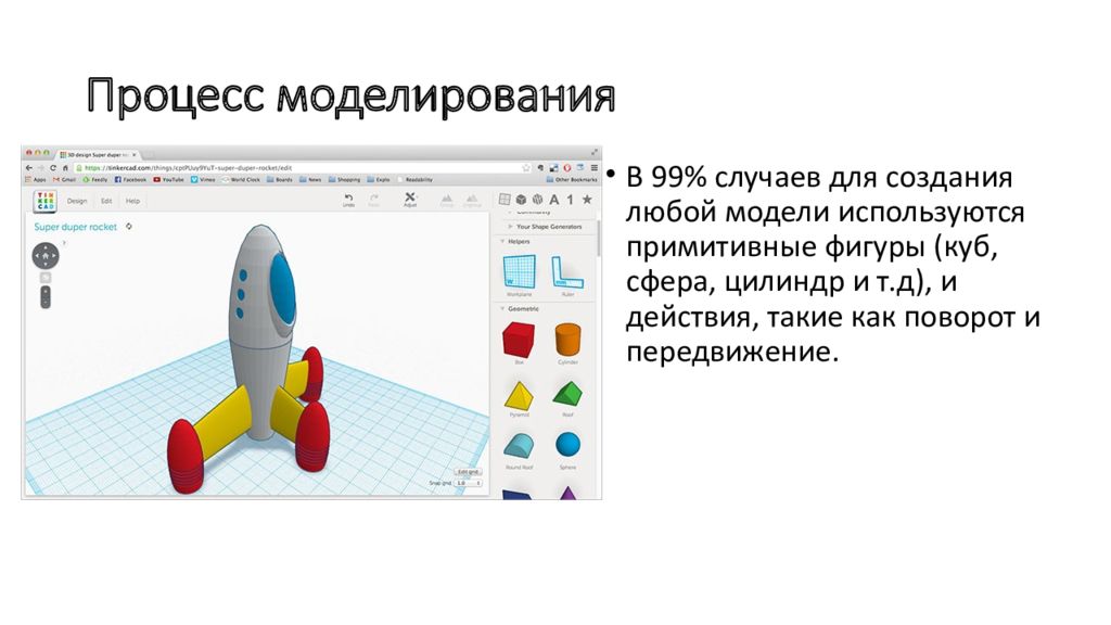 Моделирование картинки для презентации