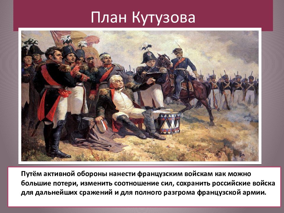 План Кутузова 1812.