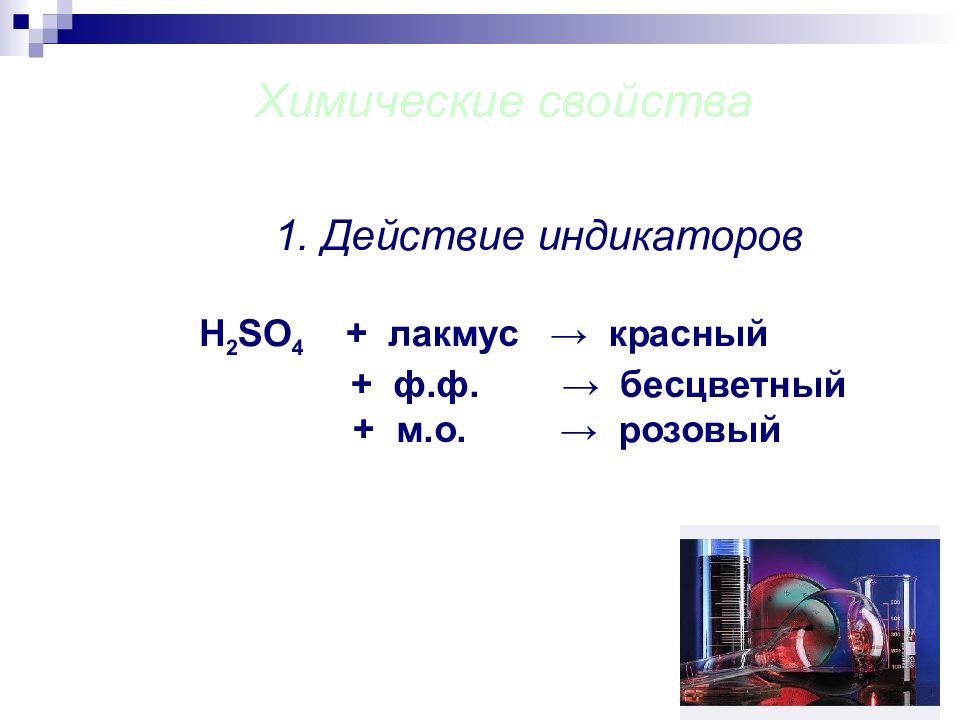 Действие индикаторов