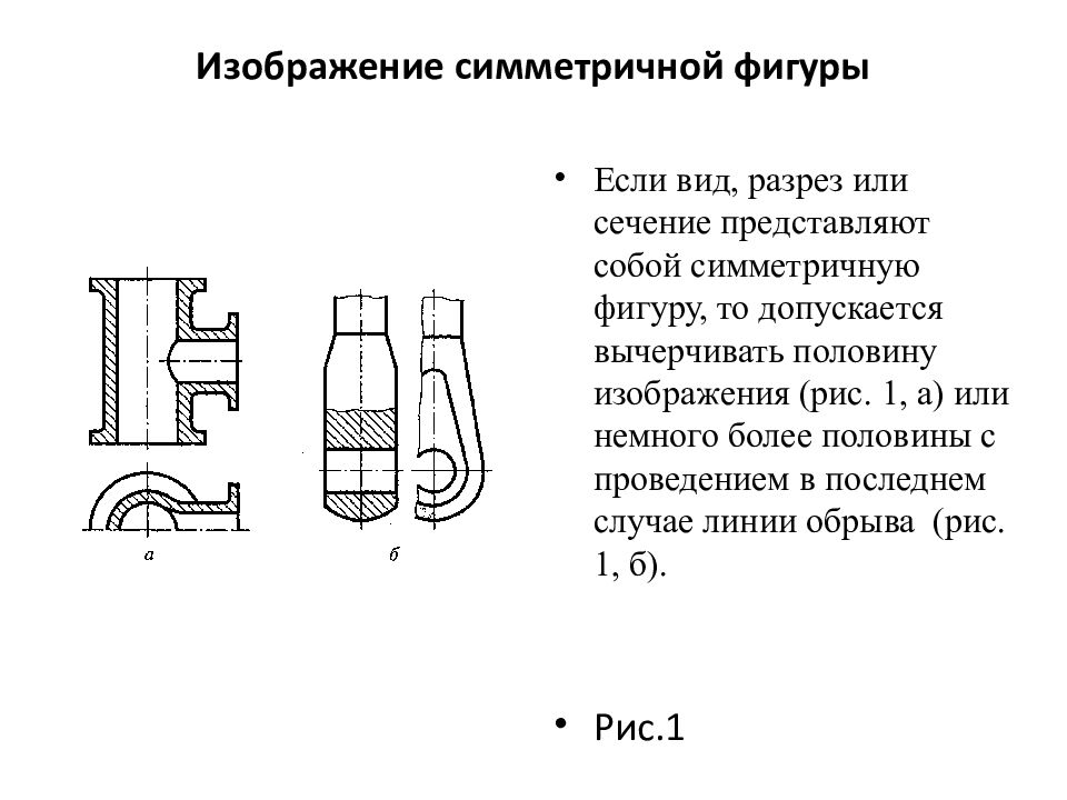 Какие условности используются при выполнении чертежей разъемных соединений