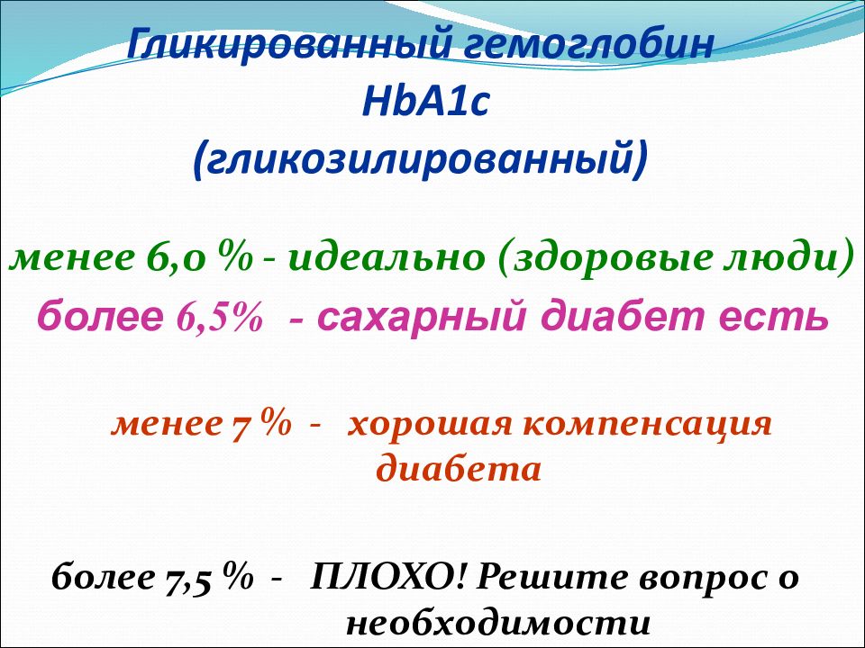 Гликированный гемоглобин норма