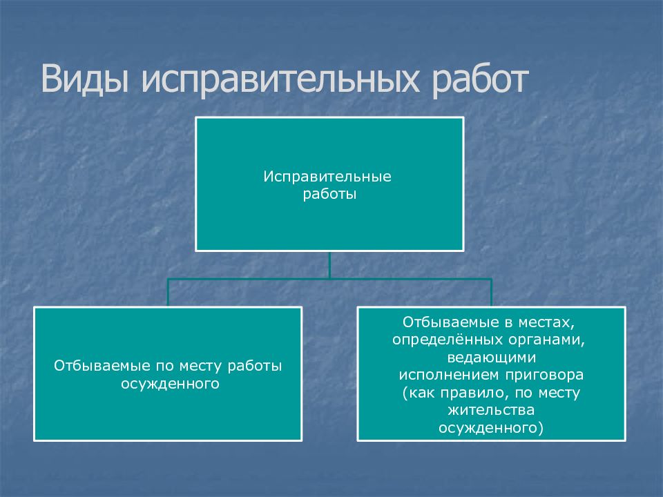 Исправительные работы ответ. Виды исправительных работ. Исправительные работы виды работ. Виды исправительных работ примеры. Исправительные работы примеры.