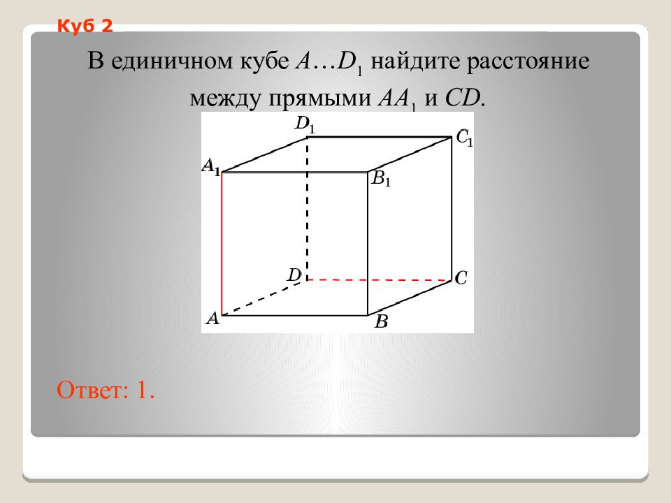 Единичный куб. Расстояние между прямыми в Кубе. Куб скрещивающиеся прямые. Расстояние между скрещивающимися прямыми в Кубе. Как найти расстояние между прямыми в Кубе.