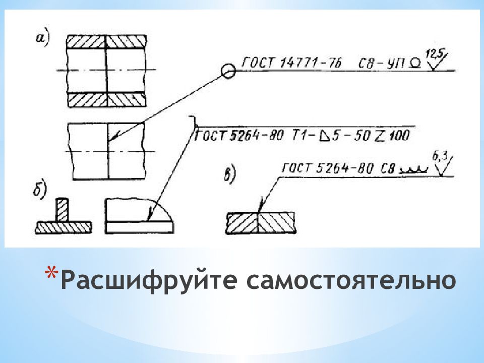 Обозначение сварных швов на чертежах примеры с расшифровкой