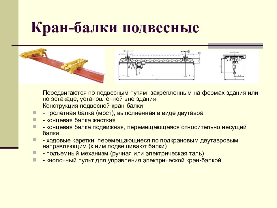 Презентация на тему мостовые краны