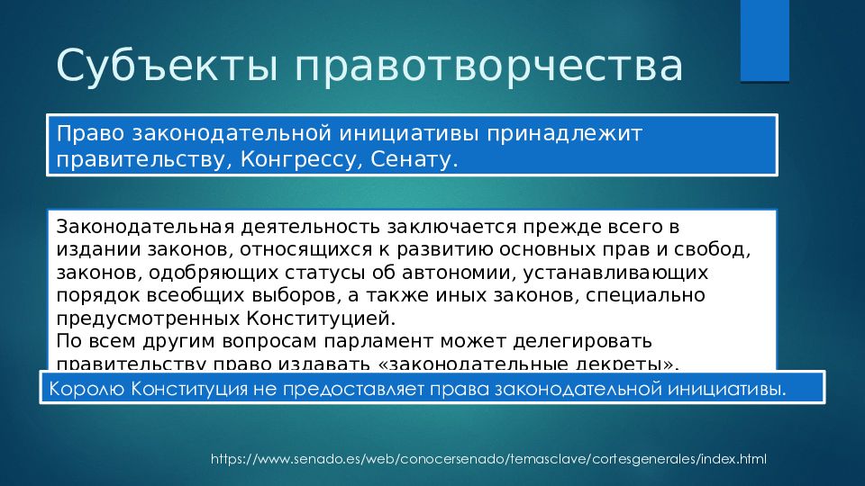 Правовая система испании презентация