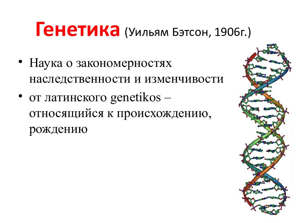 Генетика наука о закономерностях наследственности и изменчивости 10 класс презентация