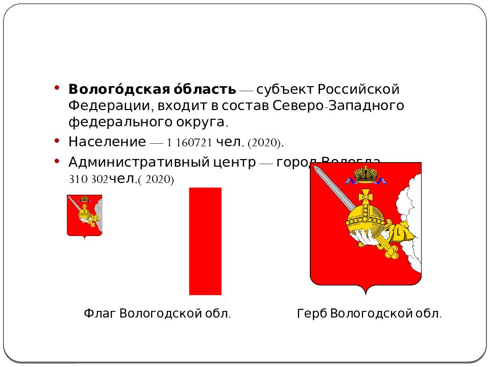 Герб вологодской области рисунок