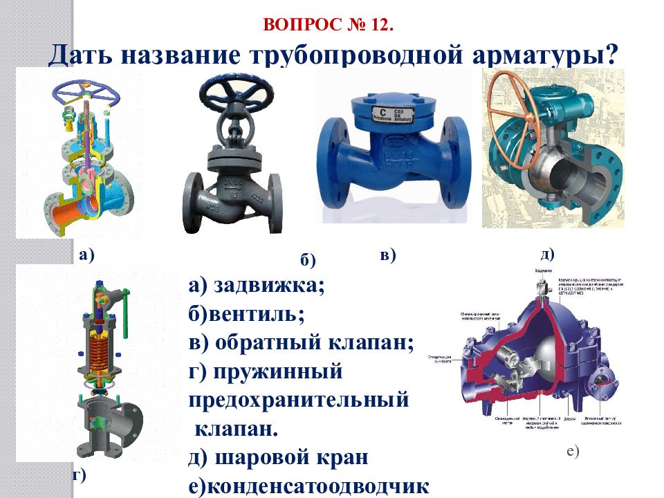 Чем отличается вентиль от задвижки