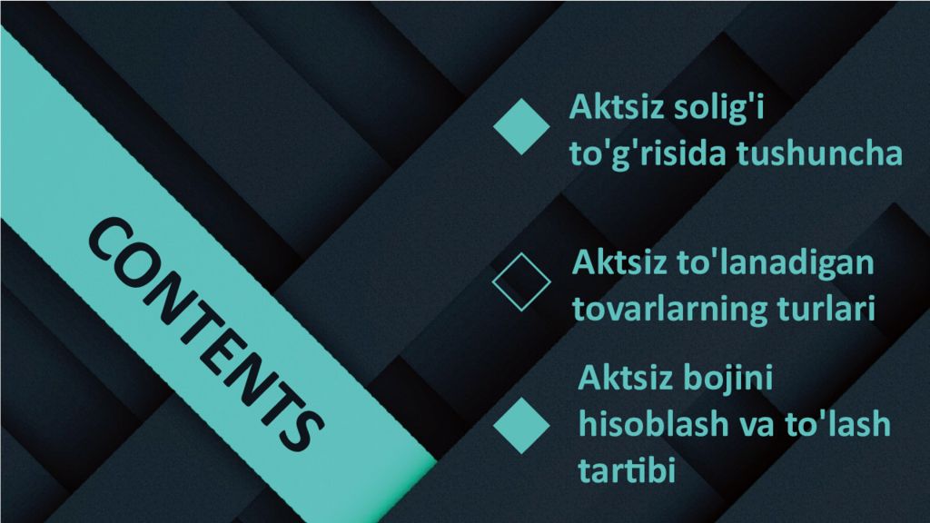 Axrorbek Dexqonov
Aktsiz Solig'i Axrorbek Dexqonov Aktsiz Solig'i