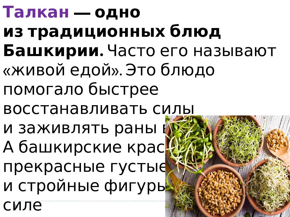 тема: « Башкирская национальная кухня »