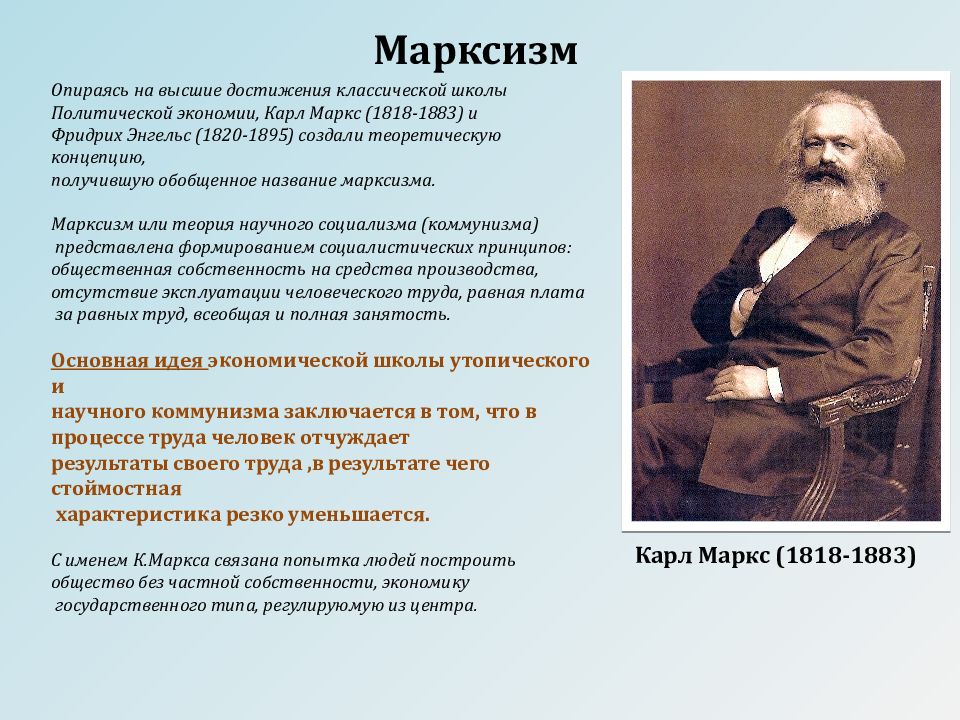 Идеи марксизма. Идеи марксизма 19 века. Маркс марксизм. Марксизм представители 19 век. Карл Маркс экономическая школа.