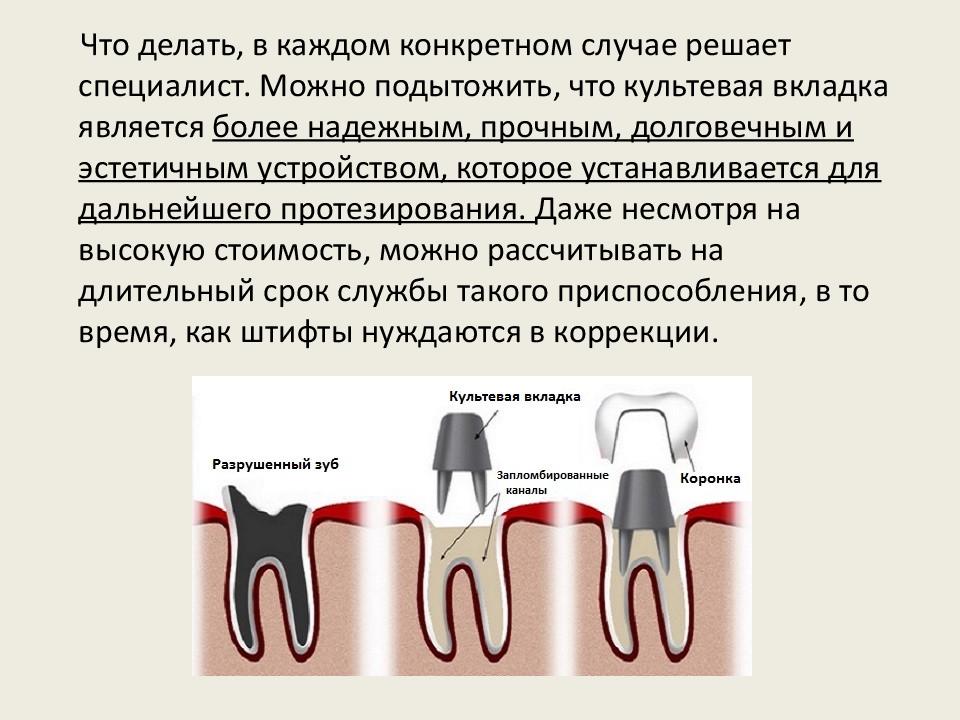 Какую функцию выполняет коронка зуба. Коронка на штифте или вкладке. Штифта вкладка под коронку.