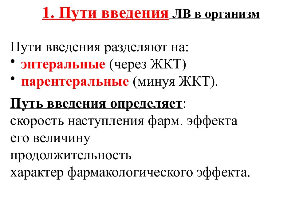 Пути введения лекарственных средств схема