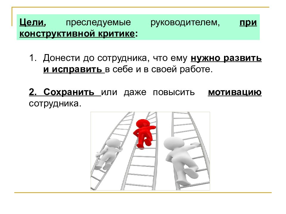 Правила конструктивной критики презентация