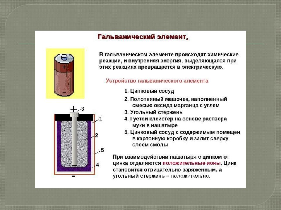 Элемент произойти. Гальванический элемент схема физика 8 класс. Гальванический элемент схема физика. Гальванический элемент батарейка рис 47. Гальванический элемент батарейка физика 8 класс.