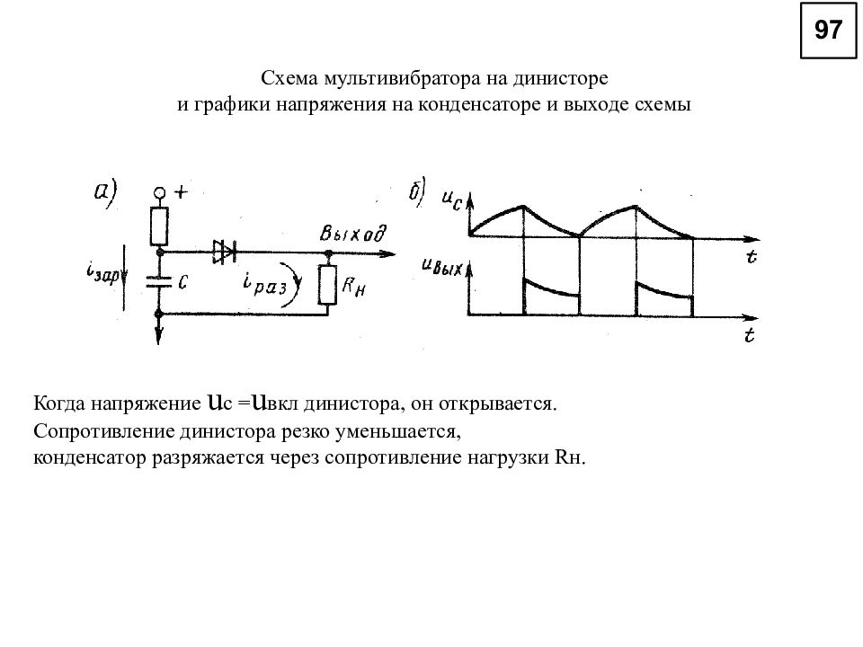 Динистор схема включения