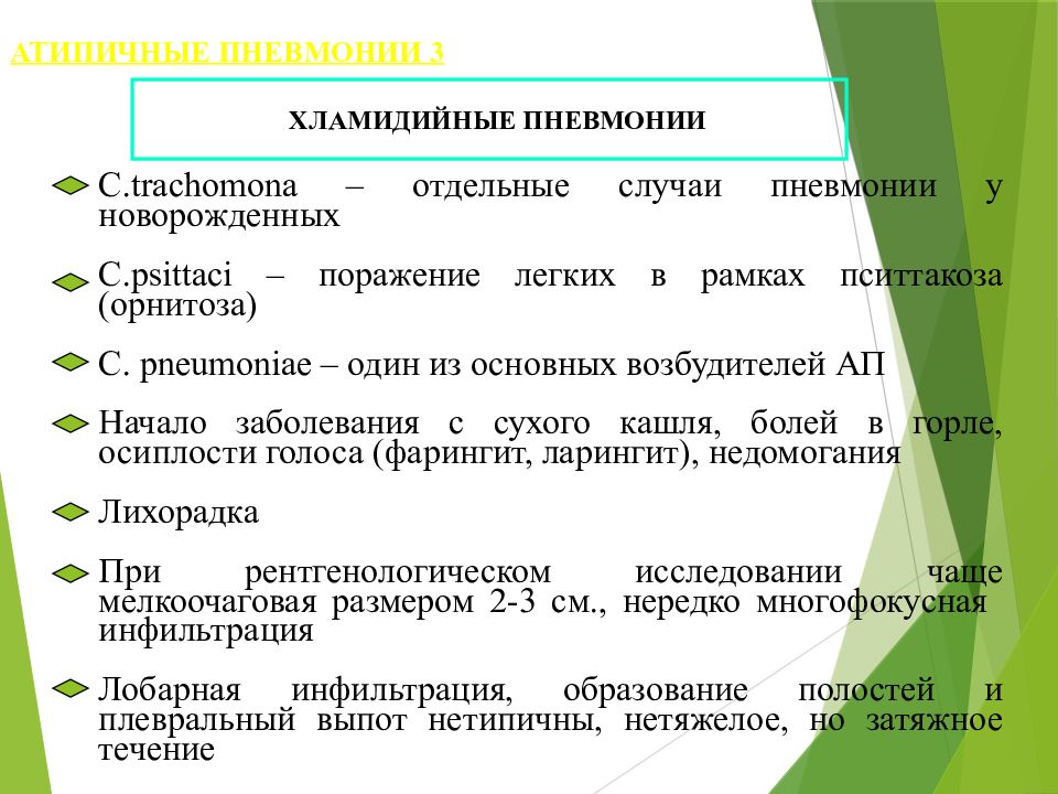 Презентация атипичная пневмония