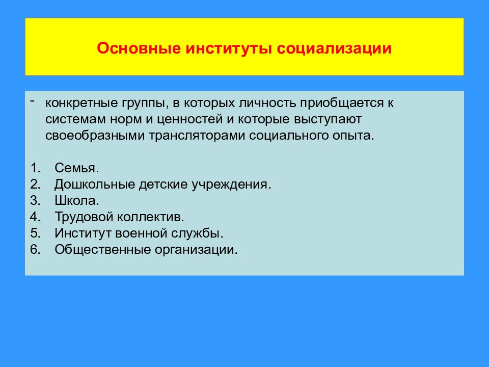 Институты социализации личности. Основные институты социализации. Этапы социализации военнослужащего. Институты формирования личности. Этапы социализации личности военнослужащего.