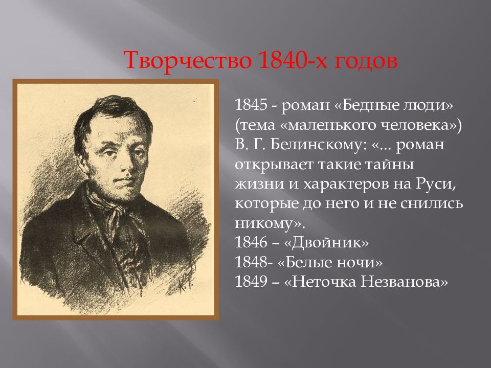 Достоевский бедные люди презентация 8 класс. Фёдор Михайлович предчувствовал.