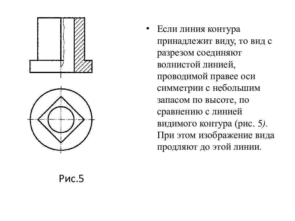 Видимый контур. Линия видимого контура на чертеже. Линия видимого контура на чертеже изображается. Условности и упрощения на машиностроительных чертежах. Линии видимого контура на чертеже проводят.