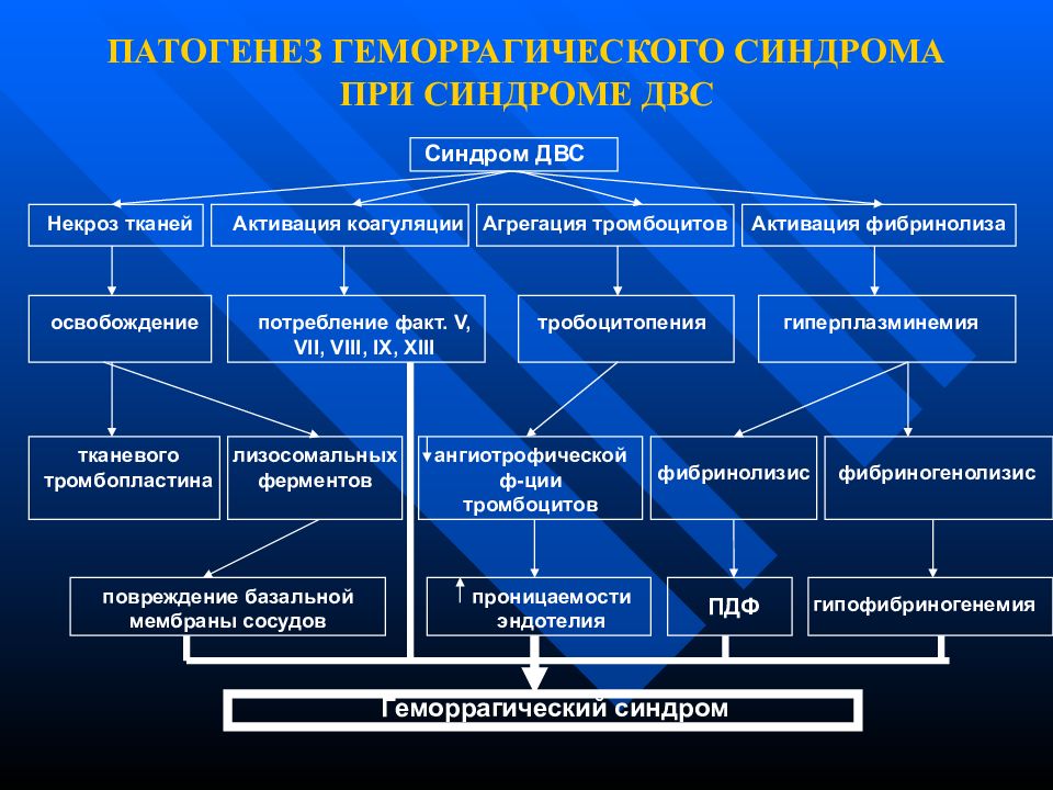 Схема двс синдрома