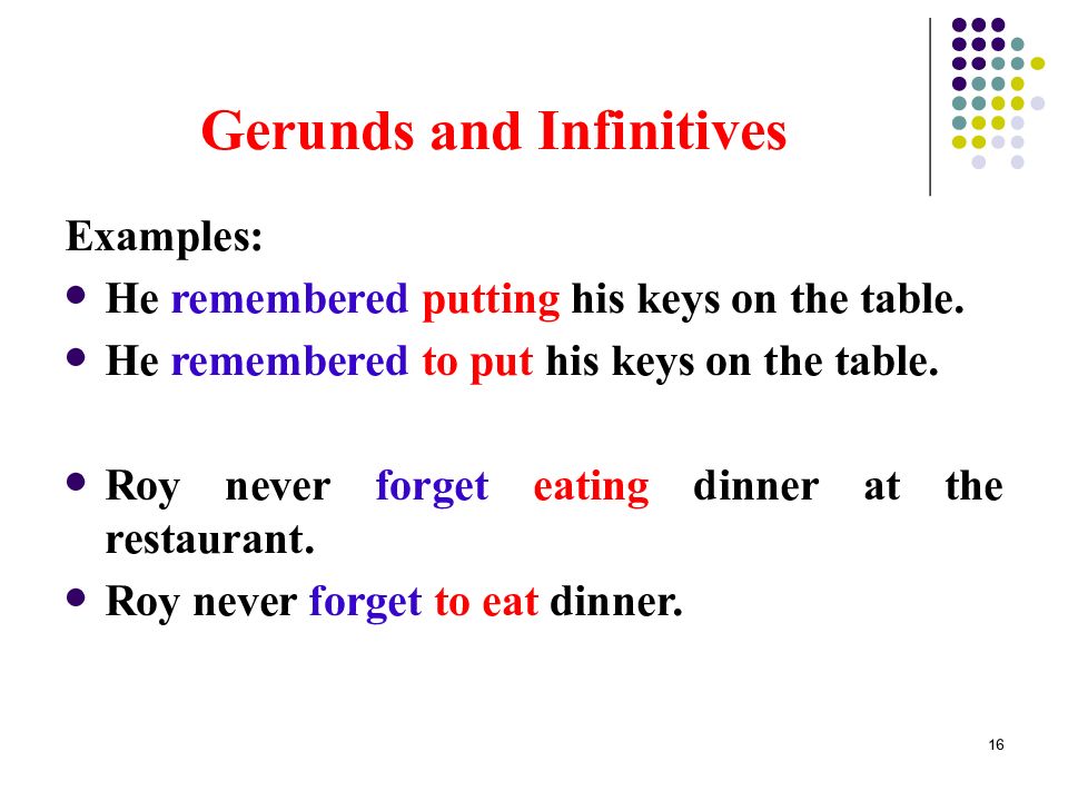 Gerund and infinitive презентация