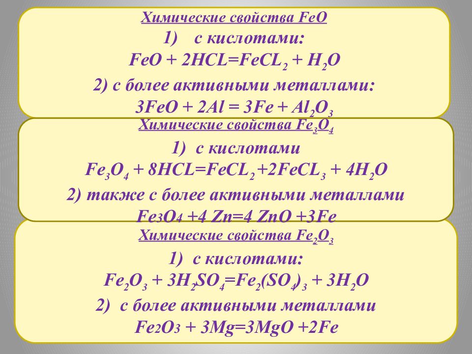 Feo реагенты с которыми взаимодействует. Химические свойства железа 2 и 3. Fe203+2al. Химические свойства железа. Химические свойства железа с кислотами.