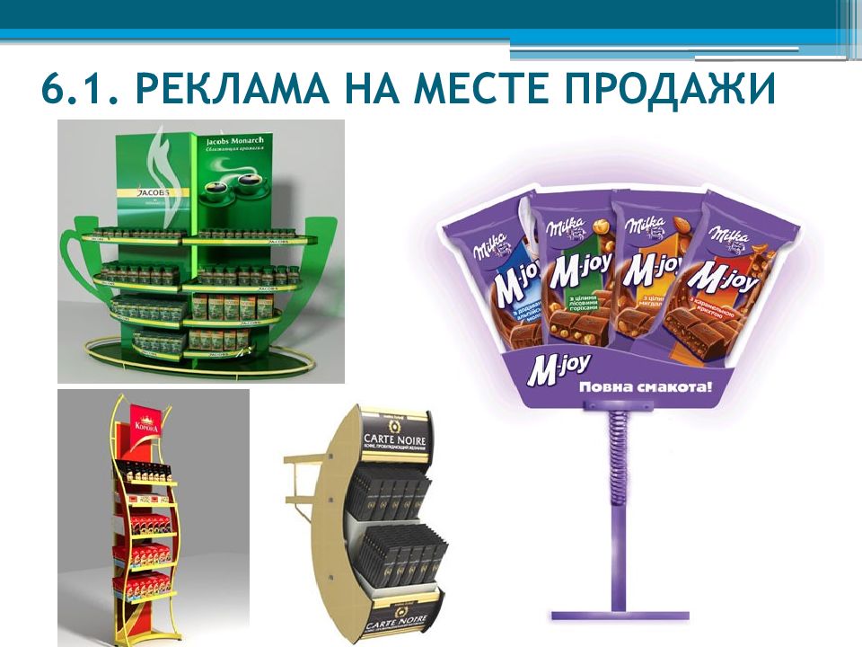 Места продаж