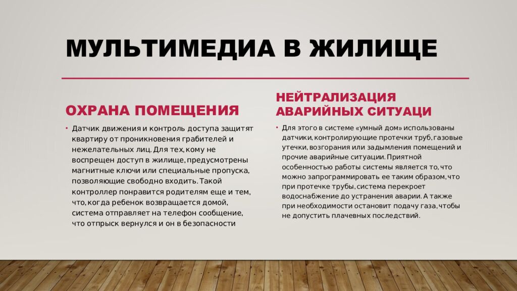 Мультимедиа в жилище