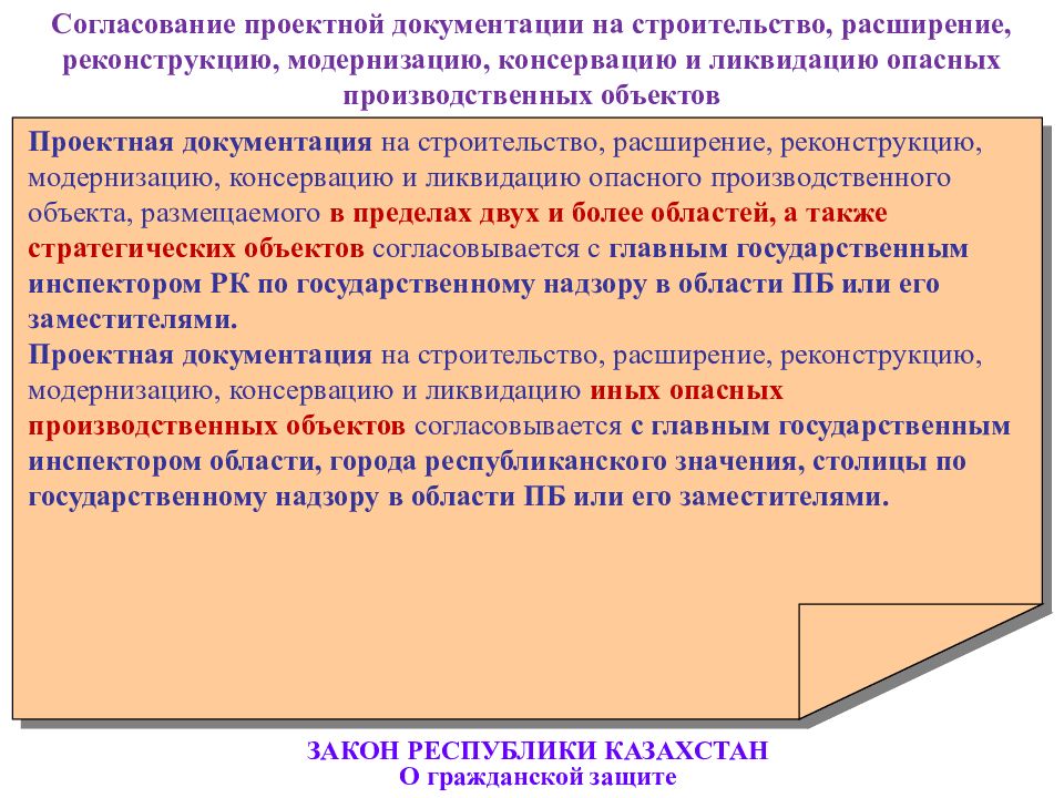 Согласно закону республика казахстан. Консервация и ликвидация опо. Законы Казахстана. Проектная документация опо. Документация на консервацию опасного производственного объекта.